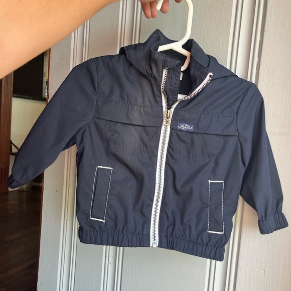 9M Polo by Ralph Lauren Dark Blue Kids Raincoat with Hood - Picture 1 of 5